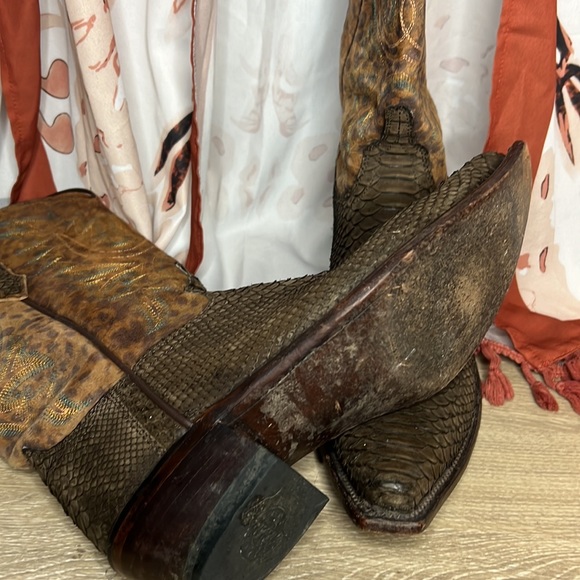 Leopard print Python boots - Picture 6 of 6